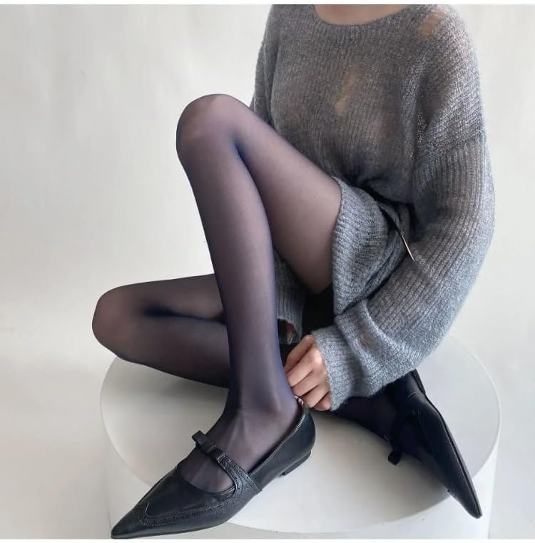 TYATVS Funky Colorful Tights for Women Whimsy Twee Colored Stockings Teal Fun Tights Y2k Emo Whimsigoth Clothes - Image 2